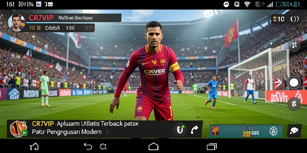 Tampilan antarmuka intuitif dari CR7VIP yang memperlihatkan fitur Utility.