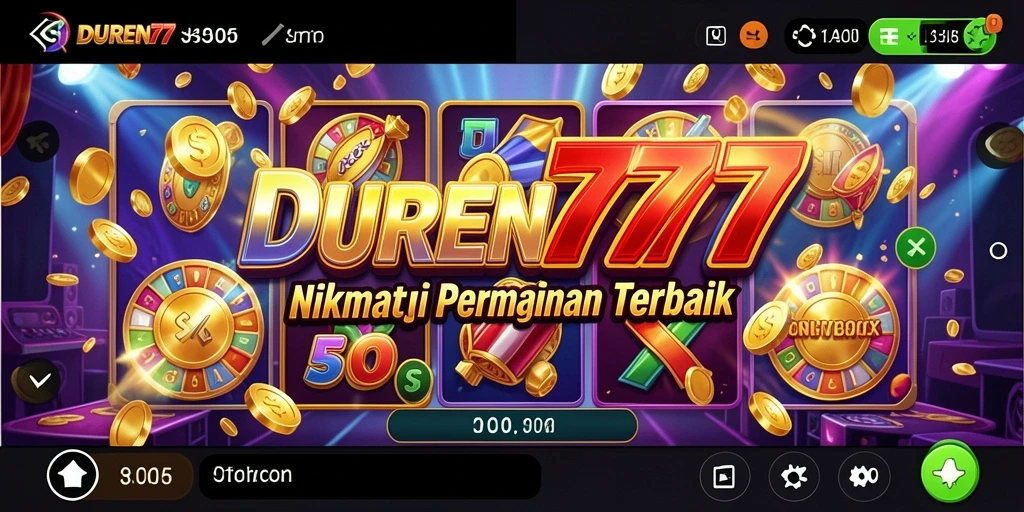Tampilan gameplay menarik dari DUREN777 dengan simbol-simbol slot yang mengesankan.