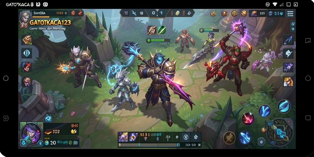 Tampilan permainan GATOTKACA123 dengan grafik fantastis dan gameplay seru.