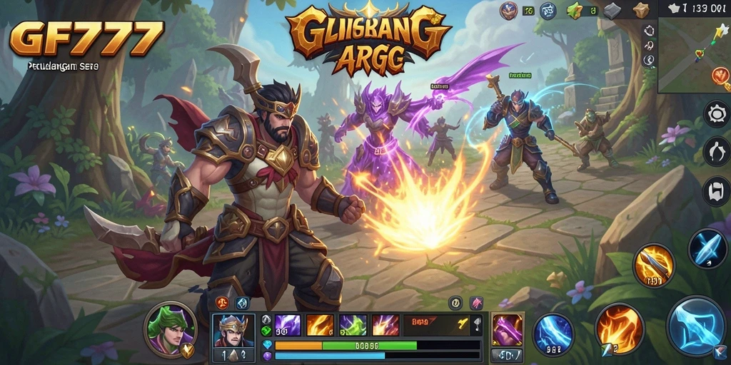 Tangkapan layar menampilkan aksi pertempuran seru dalam game ARPG.