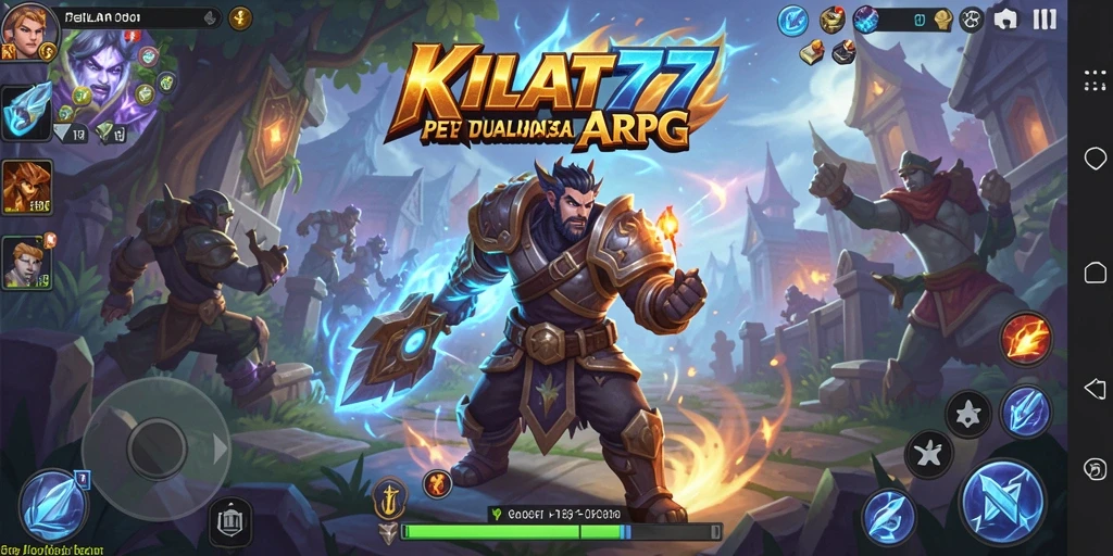 Tangkapan layar gameplay KILAT77 yang menampilkan pertarungan seru di dunia ARPG.