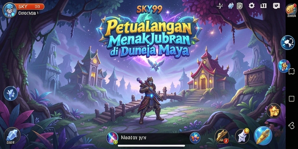 Tangkapan layar utama menunjukkan aksi seru dalam petualangan di SKY99.