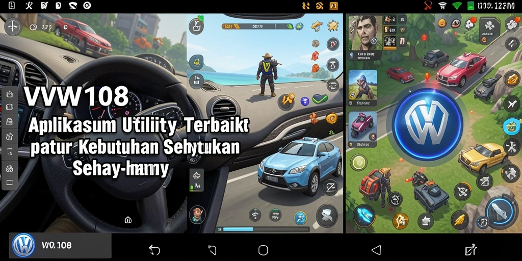 Tampilan utama VW108 menunjukkan berbagai alat Utility yang bermanfaat.